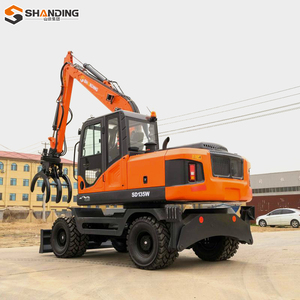 รถขุดขนาดเล็ก SHANDING ราคาจริง พร้อมจัดส่งฟรี เครื่องยนต์ Kubota รถขุดแบบมีล้อ รถขุดขนาดเล็ก รถแบคโฮ - Product Image 1