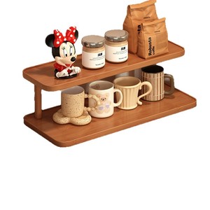 Desktop Multi Tiered Storage Shelf Rectangle Standing Type Minimalist Office Organizer For Stationery Kitchenware Personal Care - Product Image 5