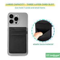 Dompet Kartu Ponsel Magnetik Lepas Pasang 2 in 1 Kapasitas Besar, Custom Smart Automatic Pop up Wallet untuk Magsafe