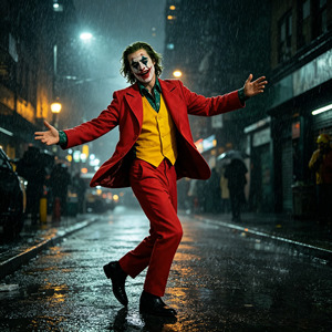 Joker Costume <b>Men</b> Red Suit Clown Set With Vest Shirt <b>Wig</b> Mask Halloween Cosplay Stage Role Play Outfit - Product Image 1