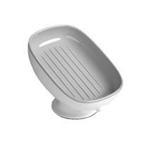 Support mural auto-drainant adhésif pour comptoir de salle de bain, porte-savon créatif simple à ventouse