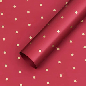 Carta da Regalo Impermeabile con Motivo a Pois Colorati per Bouquet Floreali e Decorazione di Scatole Regalo Natalizie - Product Image 4