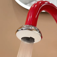 Robinet de lavabo de qualité supérieure, blanc crème, rotatif, avec bec extractible - Buse pivotante rétractable, mélangeur d'eau chaude et froide