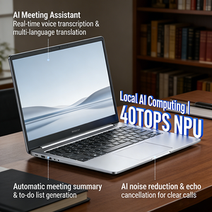 PC AMD AI 14/15,6 pouces en gros avec Ryzen 5, RAM intégrée, design fin, IA locale pour les appels <span class=keywords><strong>d</strong></span>'offres gouvernementaux - Product Image 2