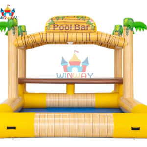 Bar Flotante Inflable para Piscina, Diseño de Palmera, Calidad Comercial, para Fiestas en la Piscina y Eventos en la Playa - Product Image 1