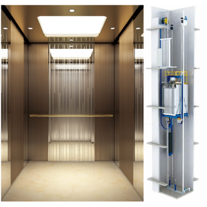 Mrl/Mr Titanium Gravé Maison Résidentielle Ascenseur Villa Maison Ascenseur Passager à Prix Abordable <span class=keywords><strong>220V</strong></span> 240V 380V Disponible - Product Image 2