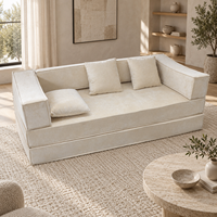 QINUO Canapé Modulaire en Tissu Moderne de Haute Qualité, Compression Sous Vide, Sans Armature, pour Salon, Salle à Manger, Chambre, Ensemble Canapé-Lit