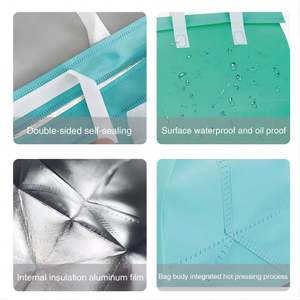 Bolsa Térmica Aislante para Llevar Comida, con Logotipo Personalizado, Desechable, Impermeable, de Papel de Aluminio y Tela No Tejida - Product Image 4