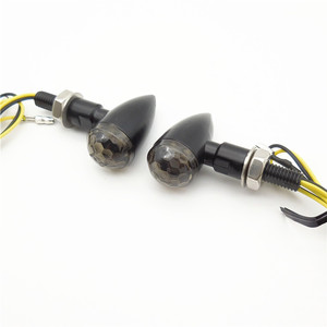 ไฟเลี้ยว LED แบบกระสุนโลหะขนาดเล็ก 12V สำหรับรถจักรยานยนต์และสกู๊ตเตอร์ไฟฟ้า - Product Image 5