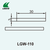 Profilés de protection rigides en PVC pour carrelage, 30x3mm, en plastique dur, écologiques, résistants aux chocs, pour bordures murales, vente en gros