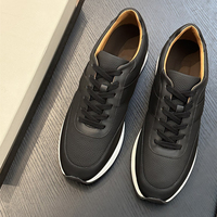 Baskets en cuir véritable pour hommes, à lacets, style rétro, chaussures de marche en cuir pleine fleur, décontractées et habillées, style italien, luxe original