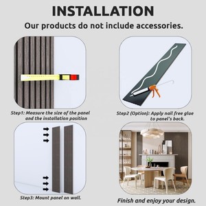 Panel Acústico de Madera Ranurada al por Mayor, Paneles de Tratamiento de Pared con Cancelación de Ruido, MDF Ignífugo 2400*600mm, Panel de Pared de Nogal - Product Image 5