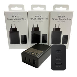 Original para <span class=keywords><strong>Samsung</strong></span> <span class=keywords><strong>Trio</strong></span> <span class=keywords><strong>cargador</strong></span> 65W Gan USB C adaptador de corriente <span class=keywords><strong>cargador</strong></span> súper rápido para dispositivos móviles portátiles - Product Image 4