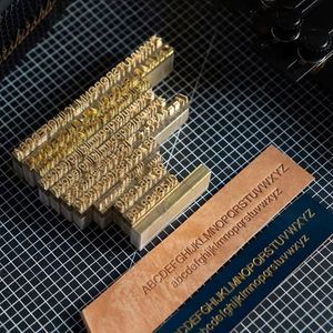 Custom Flexible Brass Letter Mold for DIY Hot Foil Stamping Coding Machines Metal Packaging Flexible Alphabets Numbers Symbols - Product Image 4