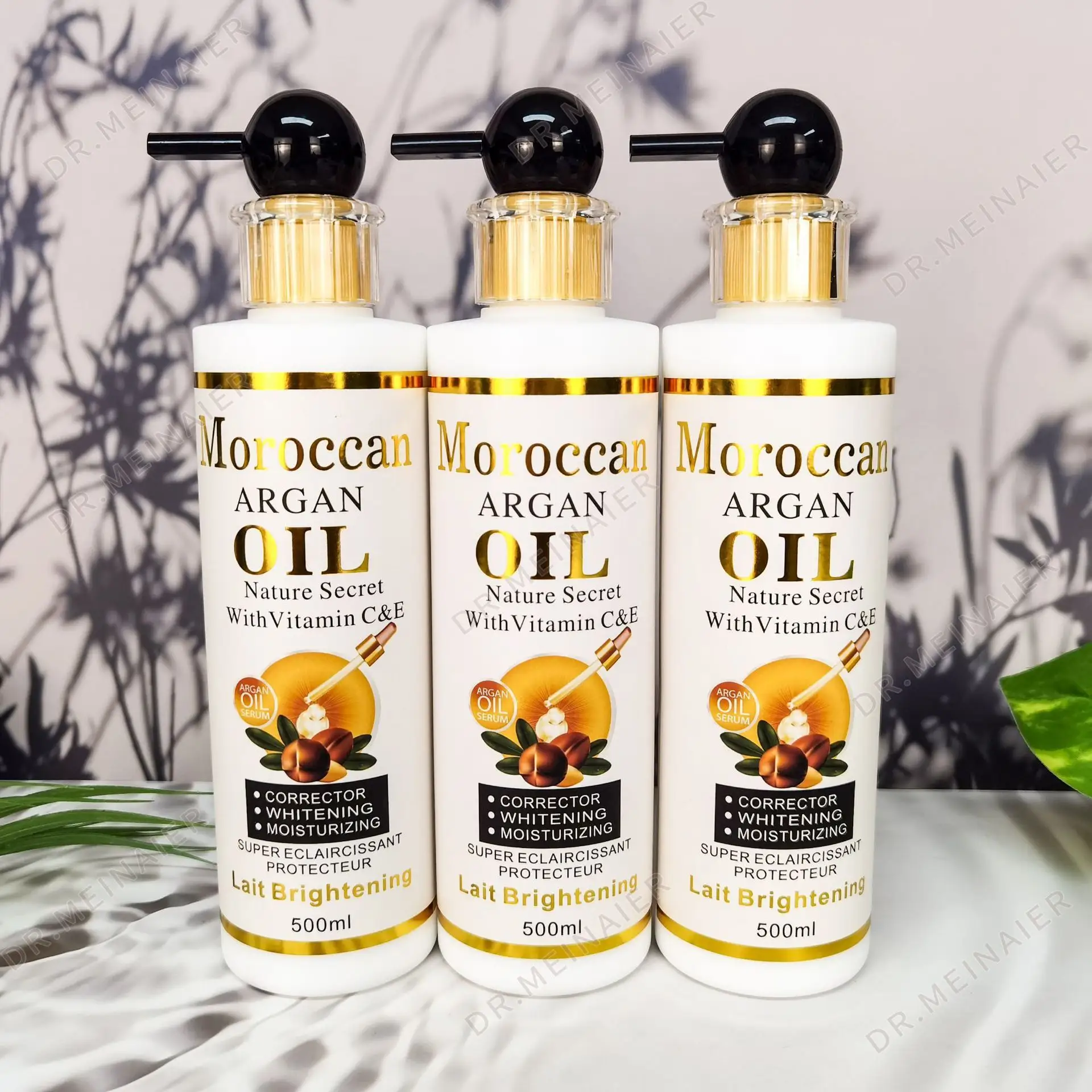 Private label Hot Sale Body Lotion Moroccan Argan Oil Whitening Skin Arbutin Turmeric Gluta Carrot Lightening Skin Body Milk
