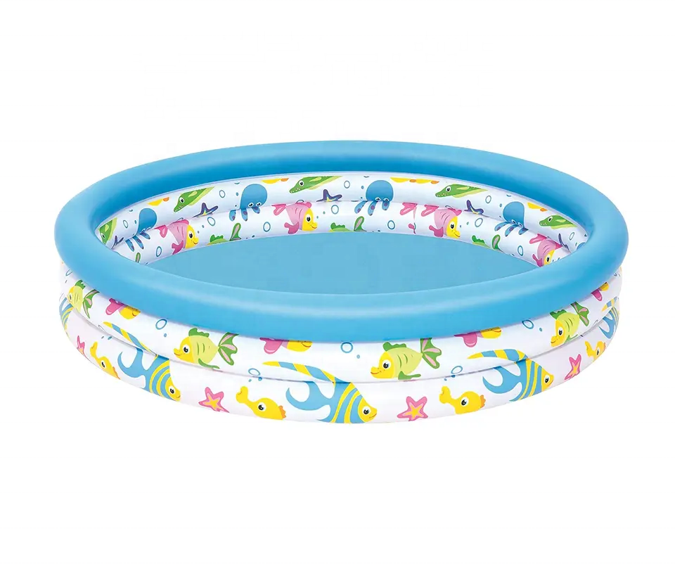 Custom PVC Inflatable 3-Ring Pool Ball for Children's Water Play ...