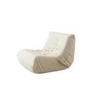 Fauteuil décontracté Caterpillar en tissu, rembourré en éponge, style INS, une place, pour salon, balcon, chambre à coucher