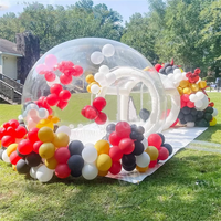 Dôme de bulle transparent en PVC gonflable pour fête d'enfants, tente en forme d'igloo, ballons transparents, maison
