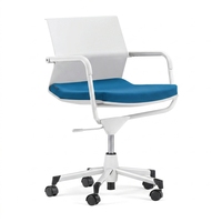 Chaise de bureau ergonomique contemporaine en tissu, certifiée BIFMA, avec hauteur réglable et structure en plastique, pour usage domestique, bureau et hôpital