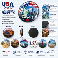 Hochwertige Individuelle Design-Logo-Aufkleber 3D-Kühlschrankmagnete Polyresin Personalisierte Stadt-Touristen-Souvenir-Magnete Kühlschrankmagnete