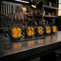 Barre lumineuse LED tout-terrain 4x4 à prix d'usine, barre lumineuse de travail LED universelle ambre connectable, étanche IP67 pour voiture et camion