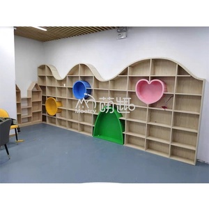 Moetry-Estantería de madera para <span class=keywords><strong>biblioteca</strong></span> de niños, mueble para guardería - Product Image 6