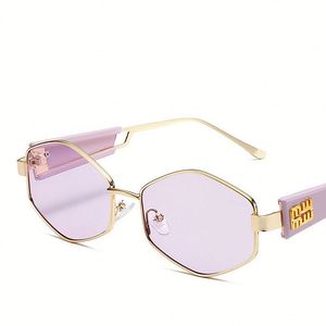 Gafas de Sol de Diseño Único con Forma de Polígono, Marca de Lujo, Vintage, Montura Pequeña, para Hombre y Mujer, 2025 - Product Image 4