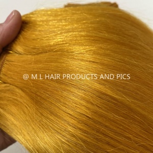 2025 DIY <span class=keywords><strong>Blythe</strong></span> Doll Extensiones de cabello Trama de cabello de cabra Tipo recto - Product Image 3
