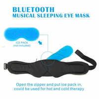 Headphone Nirkabel untuk Tidur, Masker Mata, Headset On-Ear Over-Ear