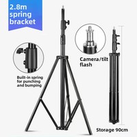 Photographe professionnel vidéo accessoire de Studio en direct 2.8m robuste COB lampe à LED boîte souple Photo trépied support accessoire de Studio