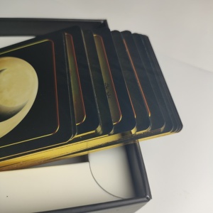 Venta <span class=keywords><strong>de</strong></span> cartas <span class=keywords><strong>de</strong></span> Tarot con impresión <span class=keywords><strong>de</strong></span> papel personalizado y oráculos con guía Rider Waite Tarot Card Ma Zai Fei Gold Foil Card - Product Image 1