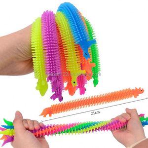 Caterpillar Unicorn Alpaca Dinosaur Novelty Prank Soft Glue Stretchy Toy Noodle Rope Kids Stress Relief Fidget Toy - Product Image 2