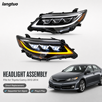 Ensemble de phares LED modifiés avec feux de jour LED et clignotants séquentiels pour Toyota Camry version américaine 2012-2014