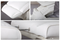 Chaise bleue dernière conception accoudoir pliant repose-pieds de massage ignifuge fendu