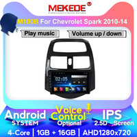 MEKEDE-M Commande Vocale Android 9 4 Core 1 + 16G Autoradio DVD Stéréo Lecteur GPS Pour Chevrolet Spark 10-14 Radio Vidéo WIFI BT CFC
