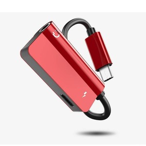 USB C на 3,5 мм разъем и адаптер зарядного устройства <span class=keywords><strong>2</strong></span>-в-1 Type-C к аудио кабель адаптер для наушников для Samsung - Product Image 4