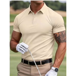 Polo de golf conçu pour les mouvements actifs avec fonction de séchage rapide Tissu doux et extensible et coupe personnalisée Fabriqué au Viet Nam - Product Image 1