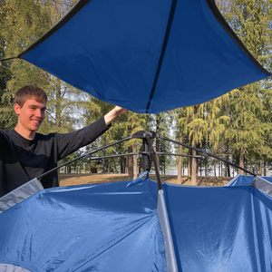 Carpa Automática OEM para 4 Estaciones, Carpa <span class=keywords><strong>de</strong></span> Camping Instantánea Tipo Hub, Impermeable y Resistente al Viento para Aventuras al Aire Libre - Product Image 4