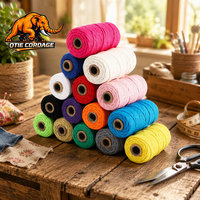 Cordón Decorativo de Macramé de Algodón Natural Suave, para Manualidades, Tejido, Cortina, Cordón para Colgar de Colores