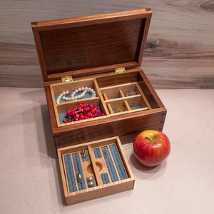 Scatole portaoggetti personalizzate in legno massiccio <span class=keywords><strong>eleganti</strong></span> portagioie e cartelli da parete come regali da donna diversi stili disponibili - Product Image 6