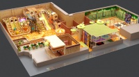 Ensemble d'équipements de jeu intérieur doux de haute qualité pour enfants, centre de jeux intérieur pour enfants avec parc d'attractions pour centre commercial