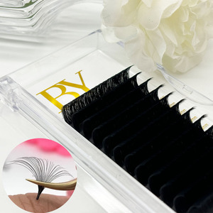 BY Easy Fanning Ingrosso Extension Ciglia Personalizzate J B C CC D DD L+ LC LD M Curl Lunghezza 5-25mm 0.03 05 07 Vassoi di Ciglia - Product Image 1