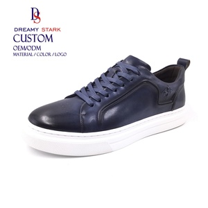 Dreamy Strark Hot Custom Luxury Leather Casual Sneakers Leather Breathable Shoes Men Outdoor  Shoes for Men's Fashion Sneakers - Product Image 1