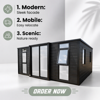 Unité extensible de 20 pieds pour usine, maison d'hôtes préfabriquée, maison de vacances modulaire pour hébergement touristique temporaire en camping