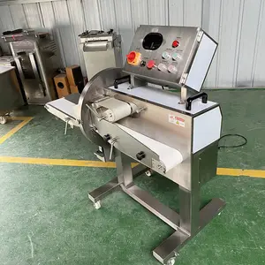 स्वत: औद्योगिक प्याज सॉसेज टुकड़ा करने की क्रिया मशीन बेकन पकाया मांस Slicer के लिए बिक्री