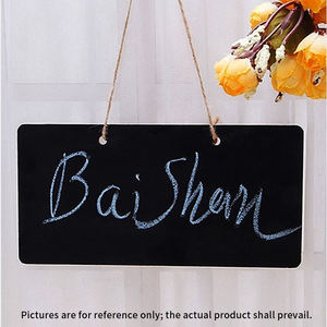 Lavagna in Legno MDF a Doppia Faccia con Corda di Iuta per Decorazioni Fai-da-Te, Casa, Feste e Negozi - Product Image 2