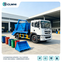 Camion à ordures Dongfeng 4*2 à bras oscillant EURO 3, camion compacteur de déchets, prix des camions à ordures, camion compacteur de déchets 210 CV