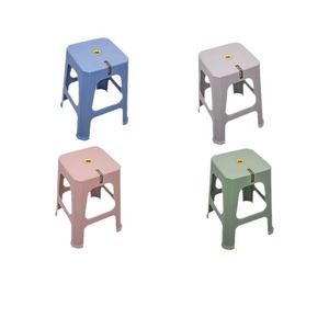 Tabouret haut en plastique Hengfeng 380x380x485mm, chaise de restaurant durable, design minimaliste, usage domestique - Product Image 5