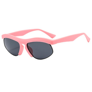Gafas de sol con montura completa, lentes esféricas, UV400, de plástico, para mujer, a la moda, para deportes al aire libre - Product Image 3