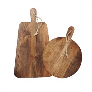 Tabla de Cortar de Madera Sostenible Hecha a Mano con Mango Floral Azul, Forma Rectangular, 2 cm de Grosor, Apta para Lavavajillas, Multiusos, para Cocina - Product Image 5